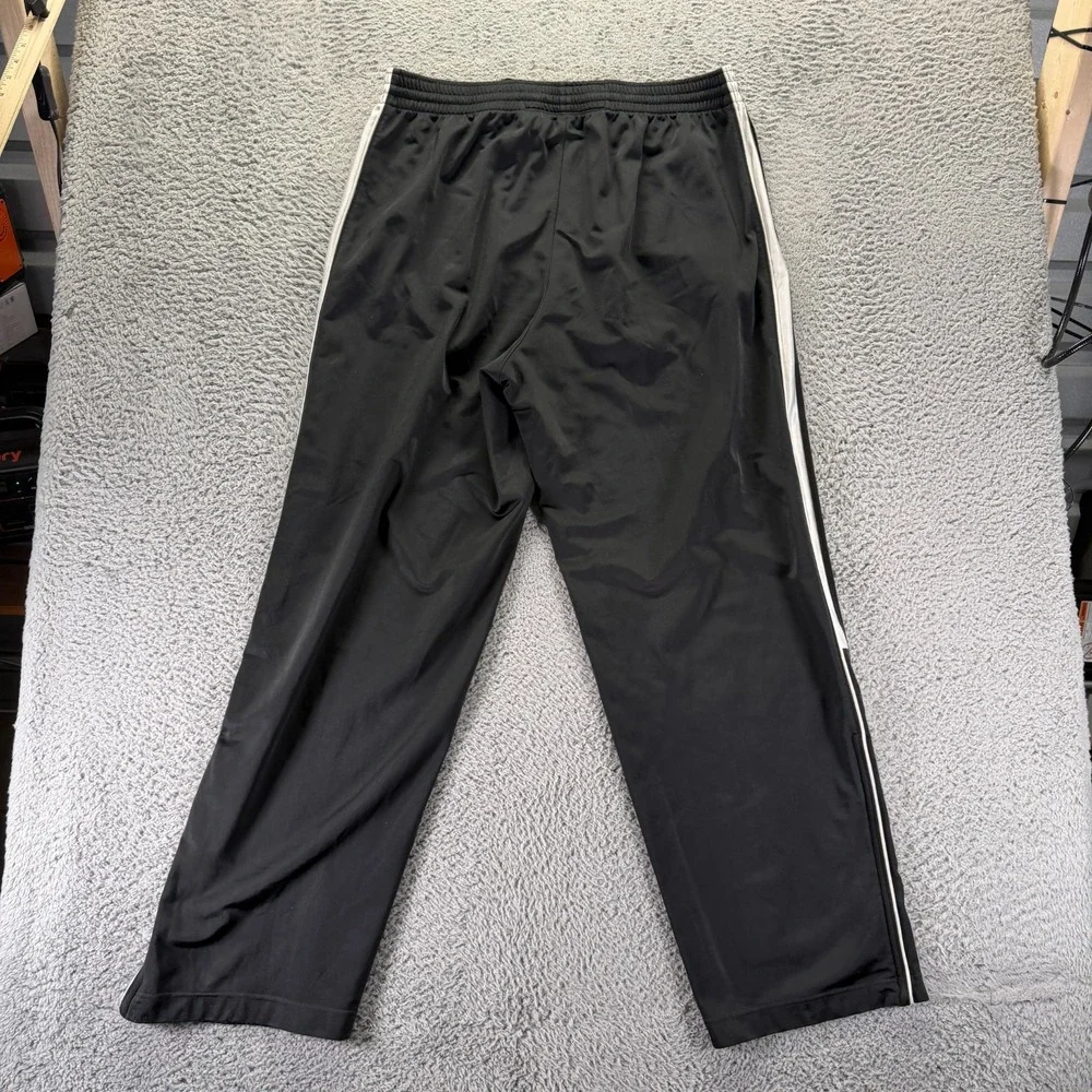 Vintage Nike Pant Mens 2XL Black Polyester Track Straight Basketball Performance